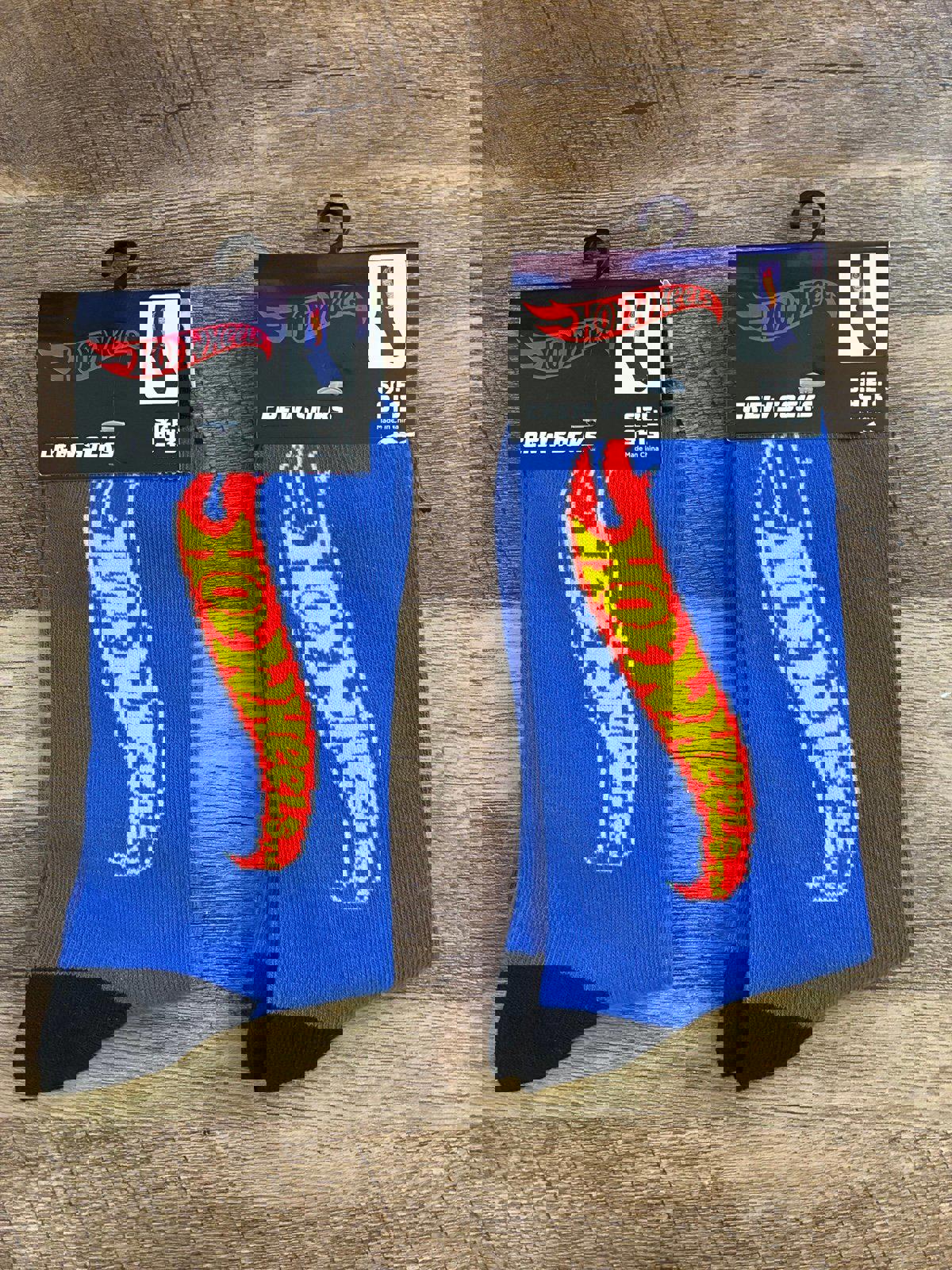 Hot Wheels 2 Pair Of Crew Socks (Brand New)