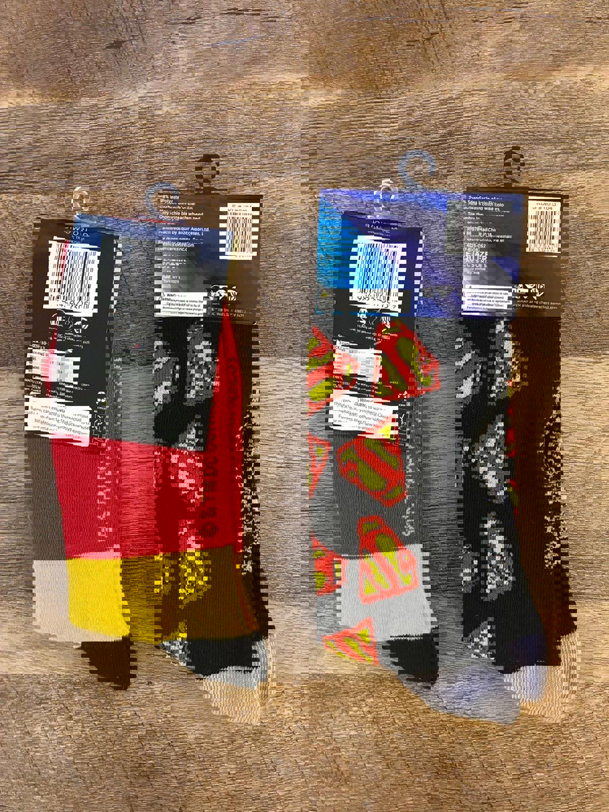Superman - The Flash - Superheroes Crew Socks (Brand New)