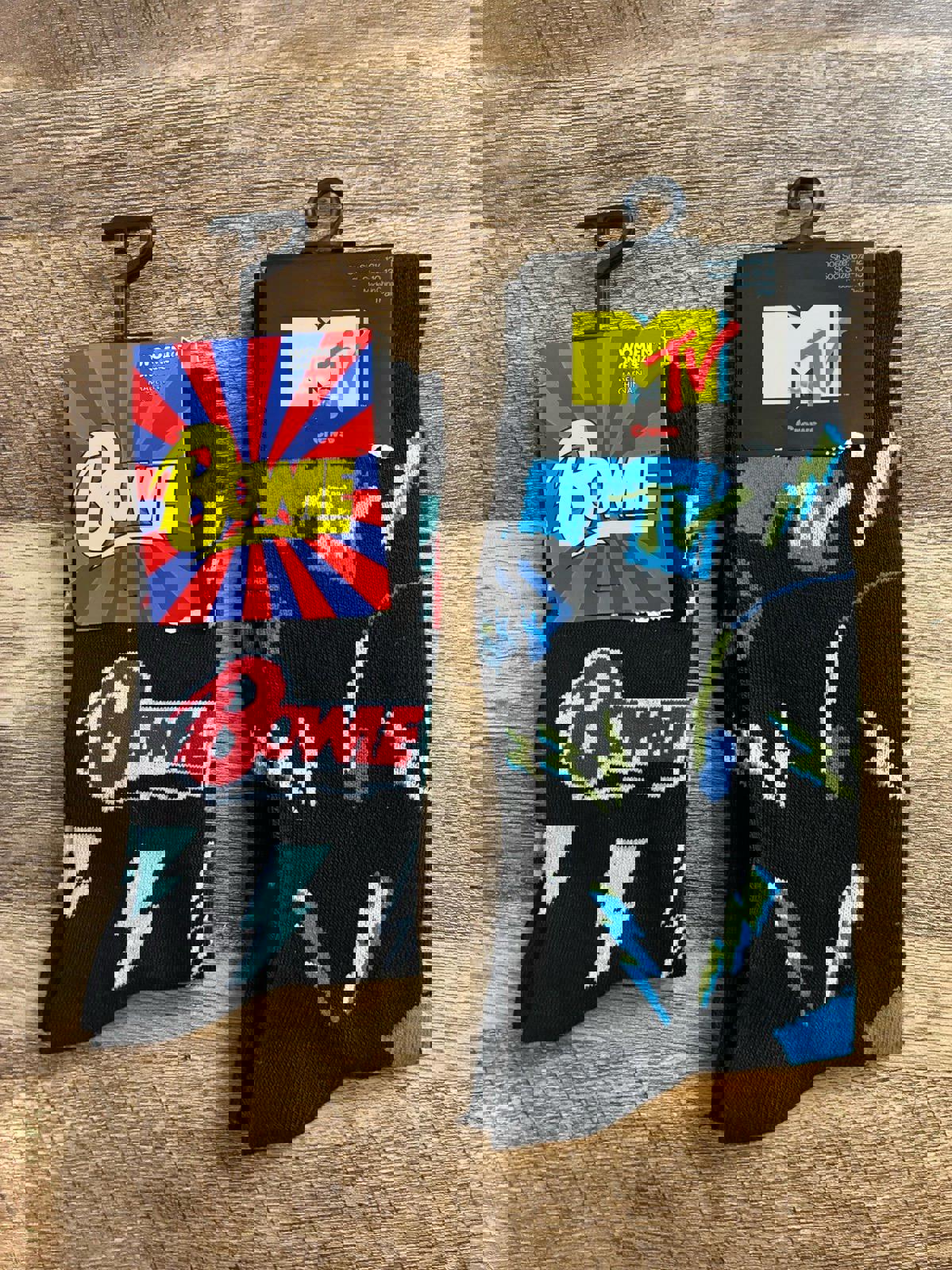 David Bowie And MTV Crew Socks (Brand New)