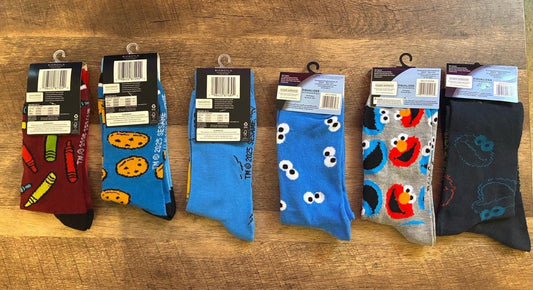 Sesame Street Crew Sock Collection (Brand New)
