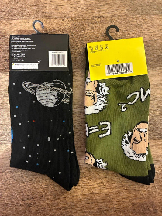 Albert Einstein And NASA Crew Socks (Brand New)
