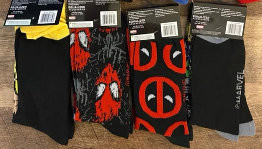 Wolverine - Spiderman - Deadpool - Marvel Socks (Brand New)