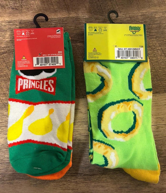 Pringles And Funyuns Crew Socks (Brand New)