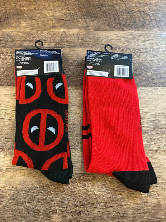 Deadpool Movie Marvel (2 Pairs Of Socks) (Brand New)