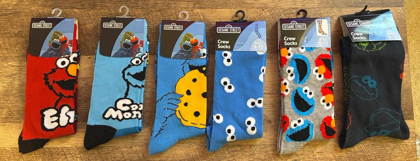 Sesame Street Crew Sock Collection (Brand New)