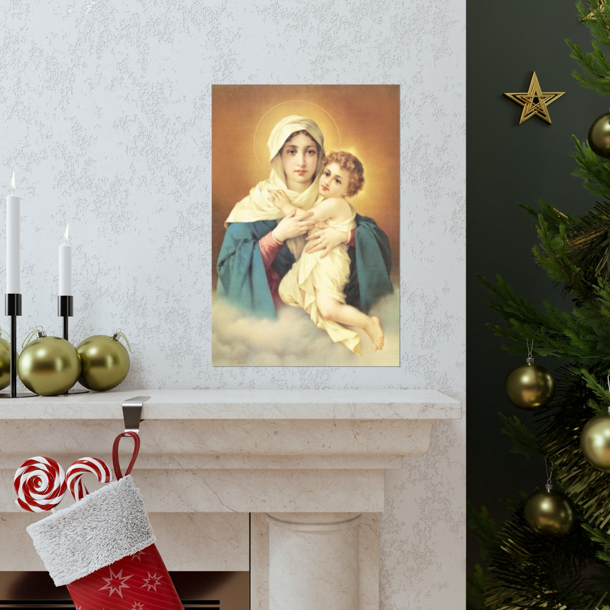 Our Lady of Grace Memorare Print Poster