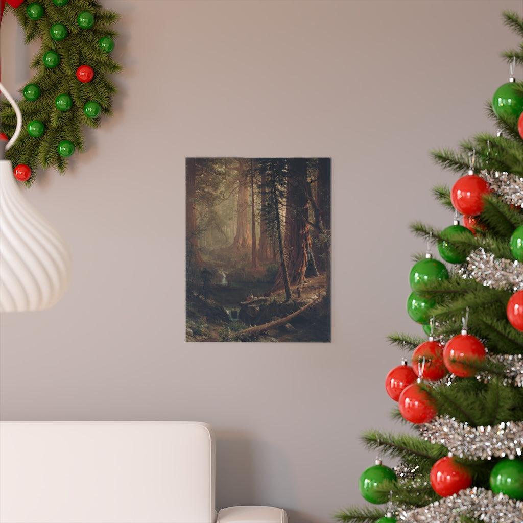 Albert Bierstadt Giant Redwood Trees Of California 1874 Print Poster - Art Unlimited