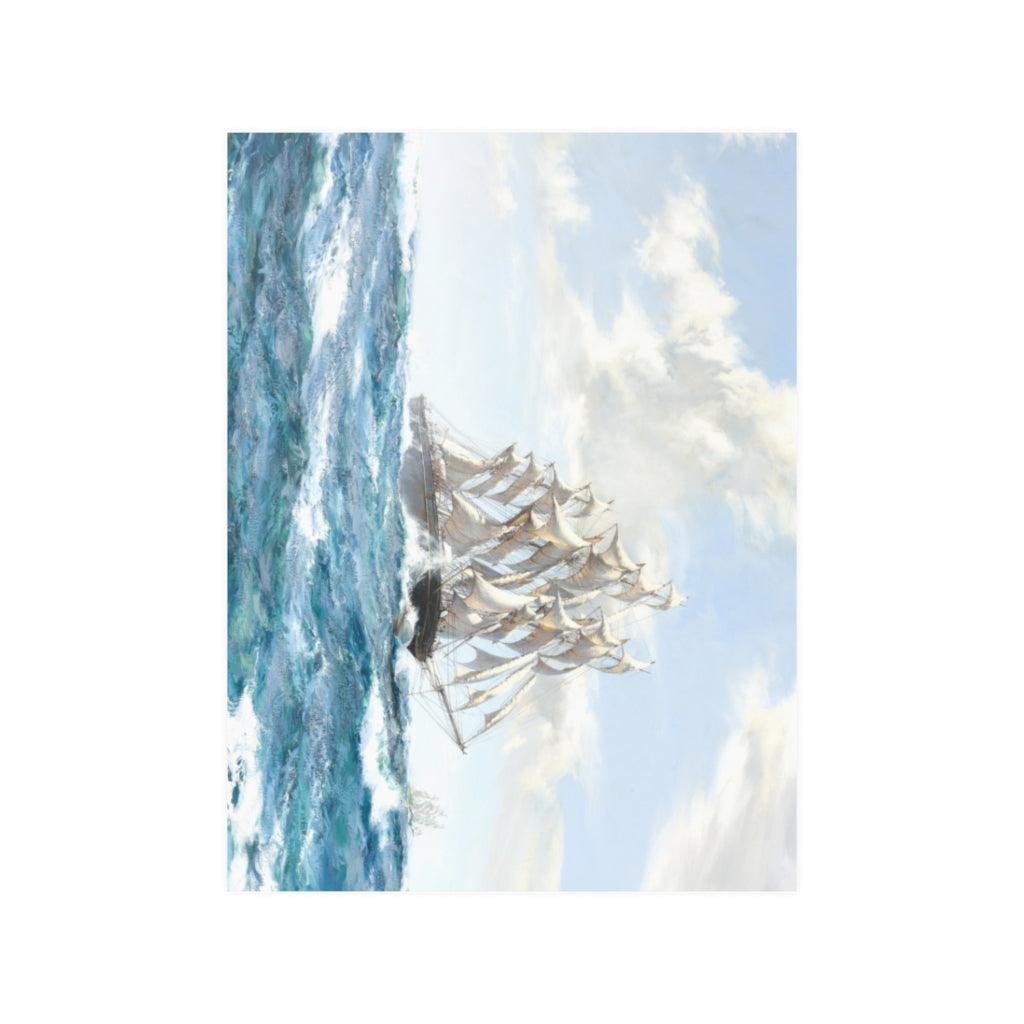 Racing Home Painting By Montague Dawson Print Poster - Art Unlimited