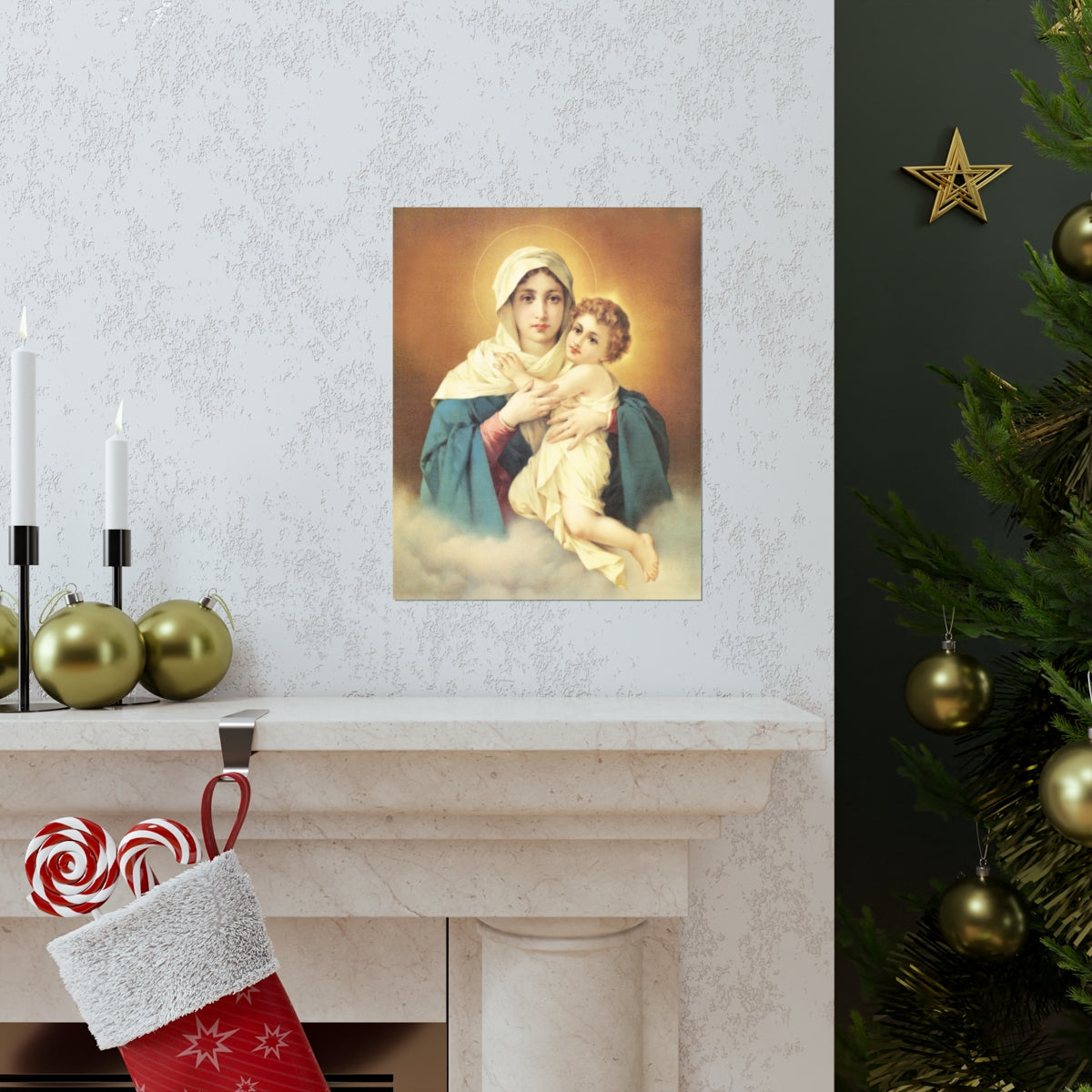 Our Lady of Grace Memorare Print Poster
