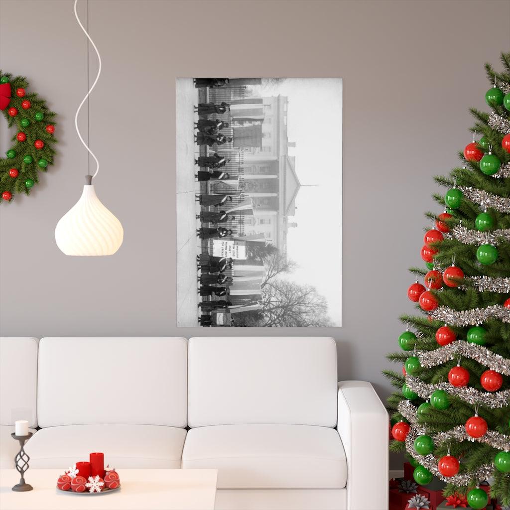 Women's Suffrage Voting Rights Protest At The White House Print Poster - Art Unlimited