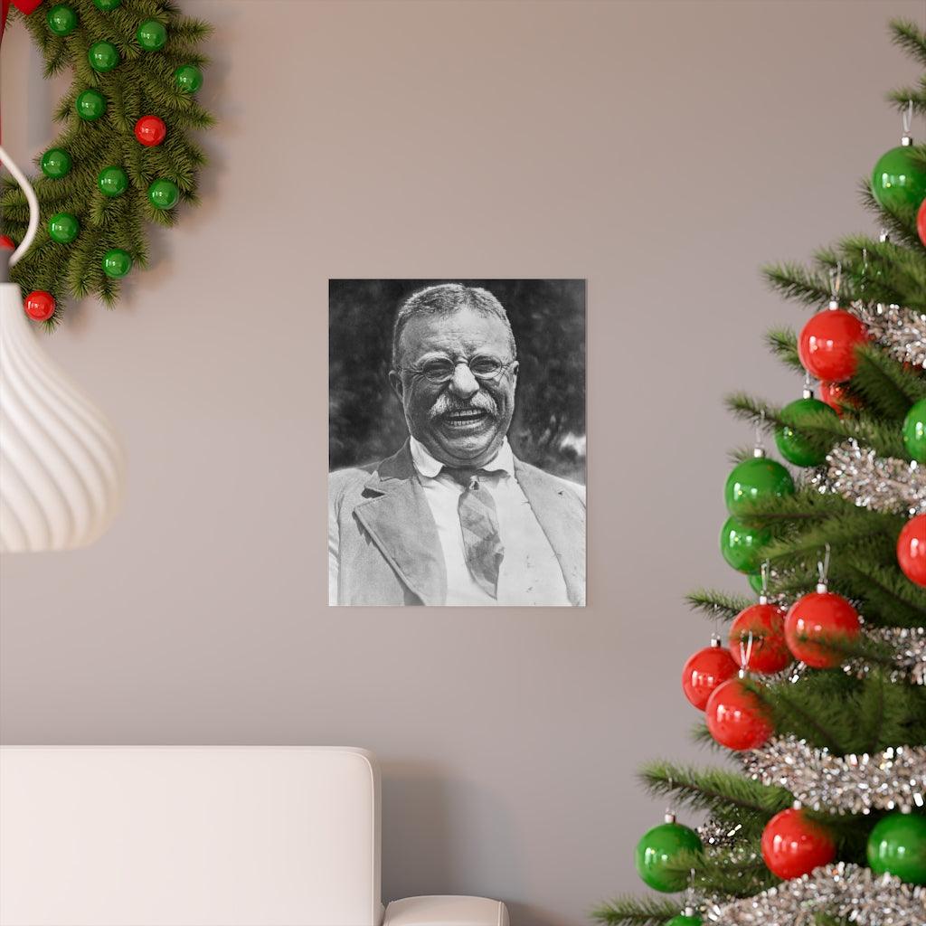 Theodore Teddy Roosevelt Laughing Print Poster - Art Unlimited