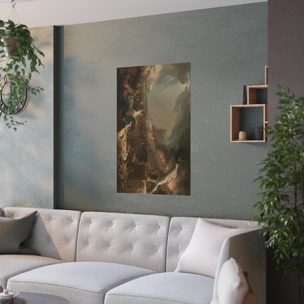 Thomas Cole - The Course of Empire Destruction Print Poster - Art Unlimited