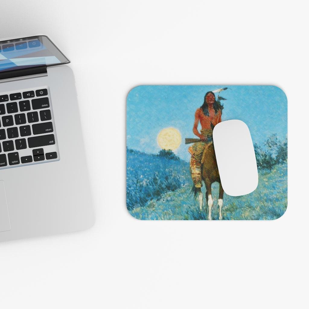 The Outlier 1909 By Frederic Remington Mouse Pad - Art Unlimited