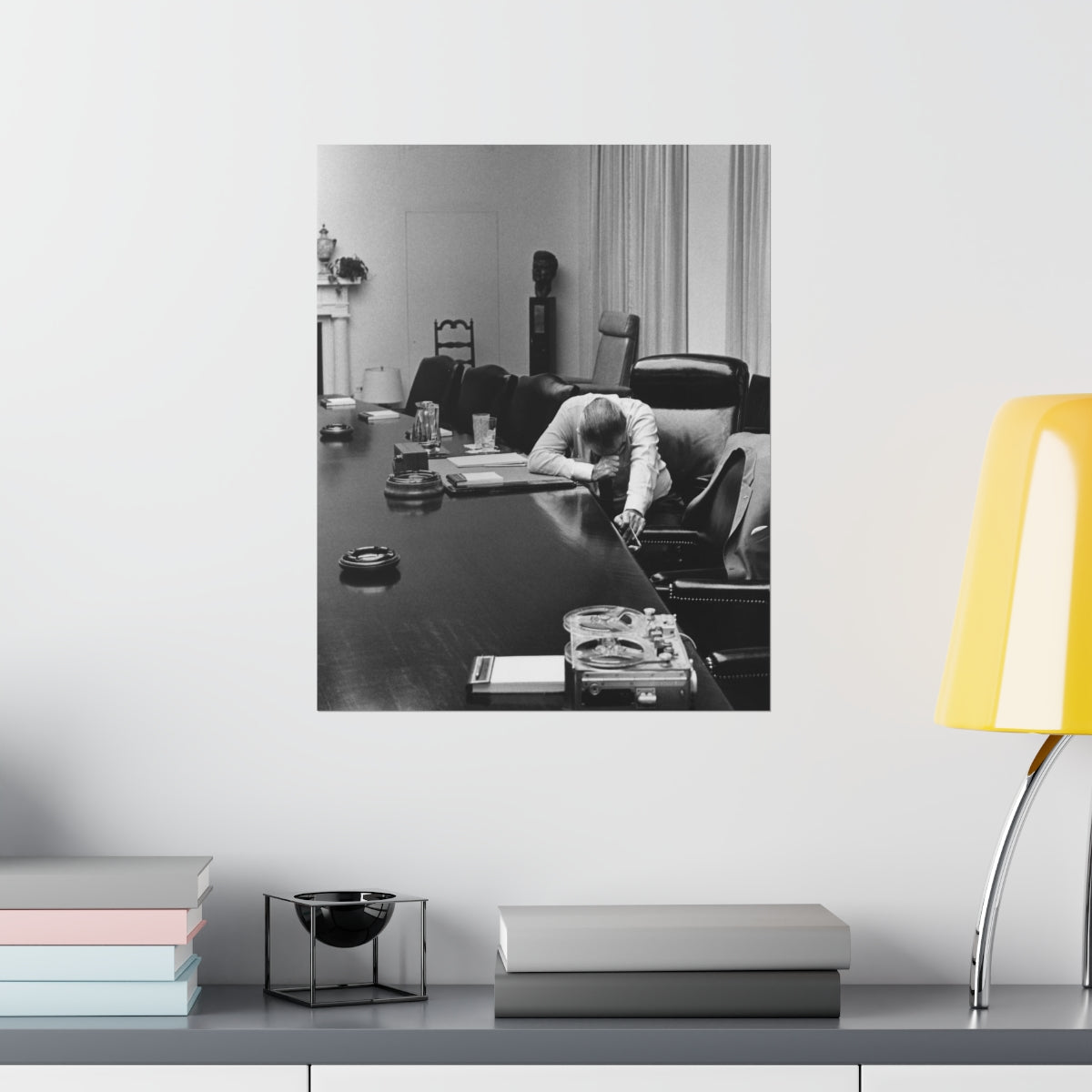 President Lyndon Johnson Troubled By Vietnam Print Poster