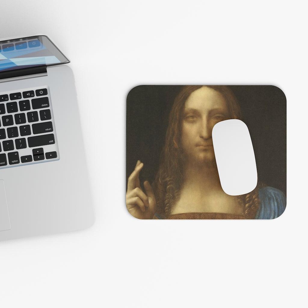 Salvator Mundi By Leonardo Da Vinci Mouse Pad - Art Unlimited
