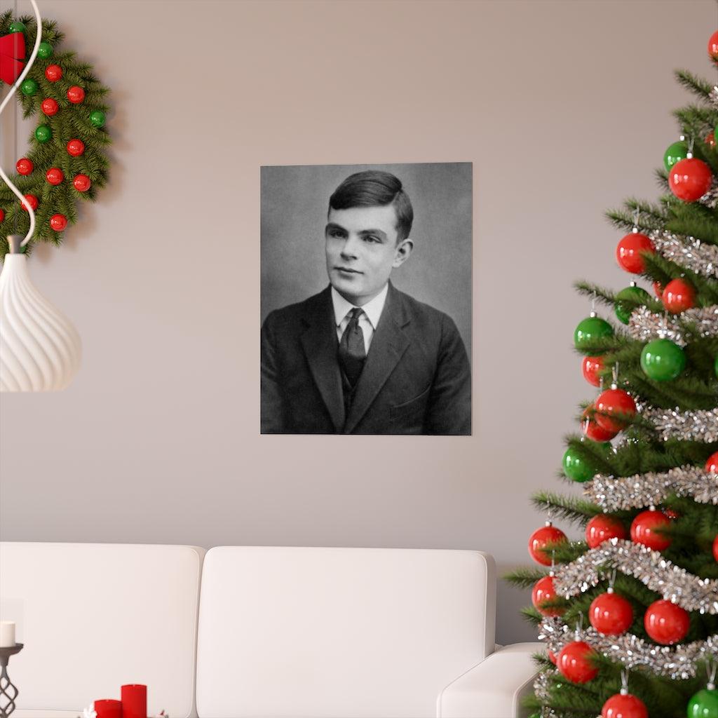 Alan Turing Portrait Print Poster - Art Unlimited