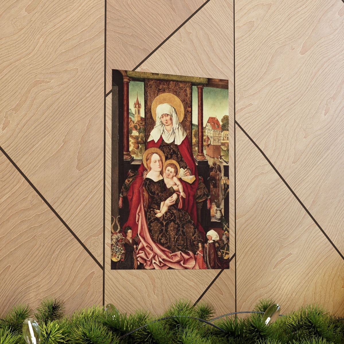 Saint Anne - Grandmother Of The Church - Patron of Housewives Print Poster