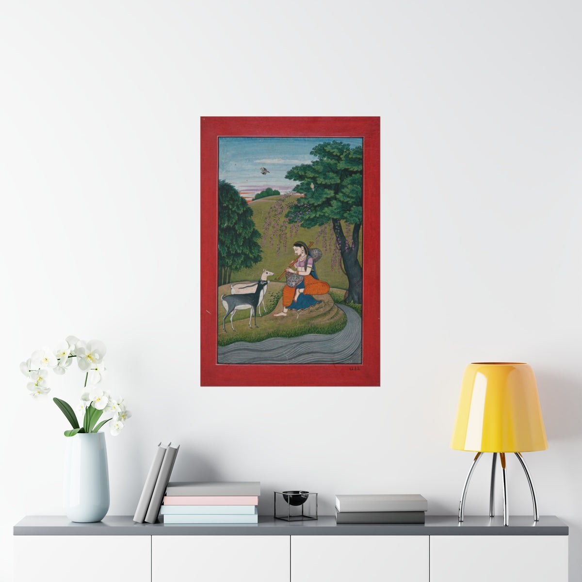 Ragamala Painting - Ragini Todi Print Poster