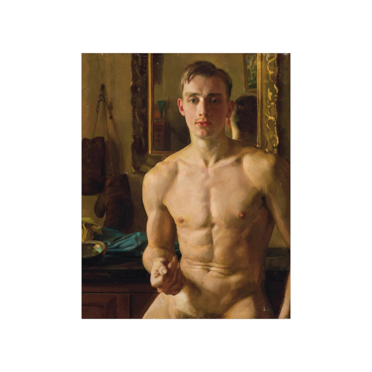 Konstantin Somov - The Boxer Print Poster