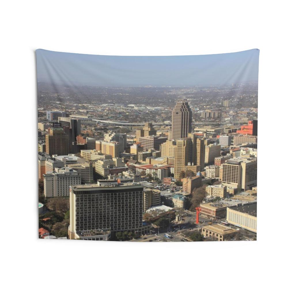San Antonio Skyline Wall Tapestry - Art Unlimited