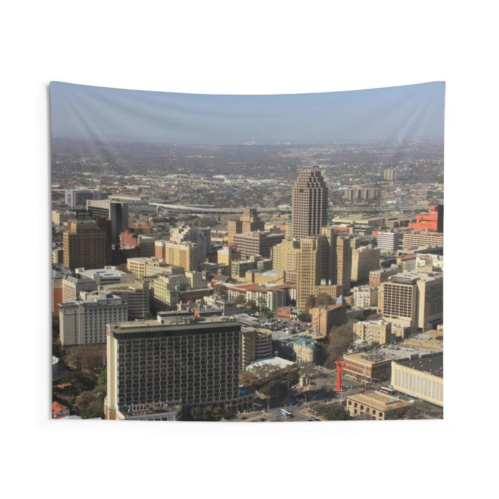 San Antonio Skyline Wall Tapestry - Art Unlimited