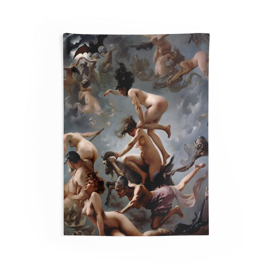Witches Going to The Sabbath - Luis Ricardo Falero Wall Tapestry