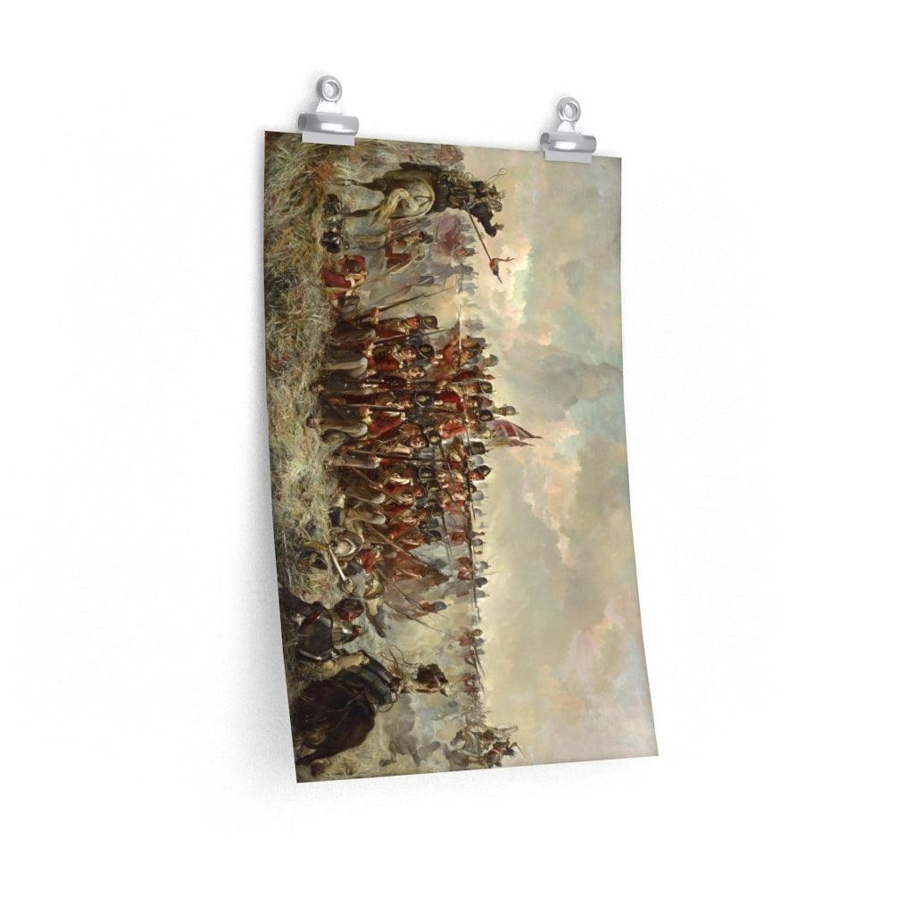 28th Regiment At Quatre Bras Painting By Elizabeth Thompson Print Poster - Art Unlimited