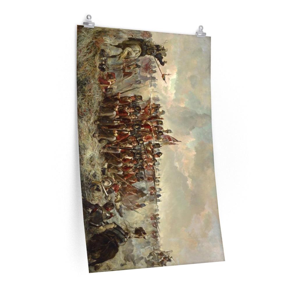28th Regiment At Quatre Bras Painting By Elizabeth Thompson Print Poster - Art Unlimited