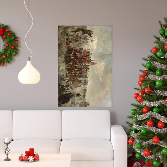 28th Regiment At Quatre Bras Painting By Elizabeth Thompson Print Poster - Art Unlimited