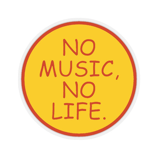 No Music No Life Sticker - Art Unlimited