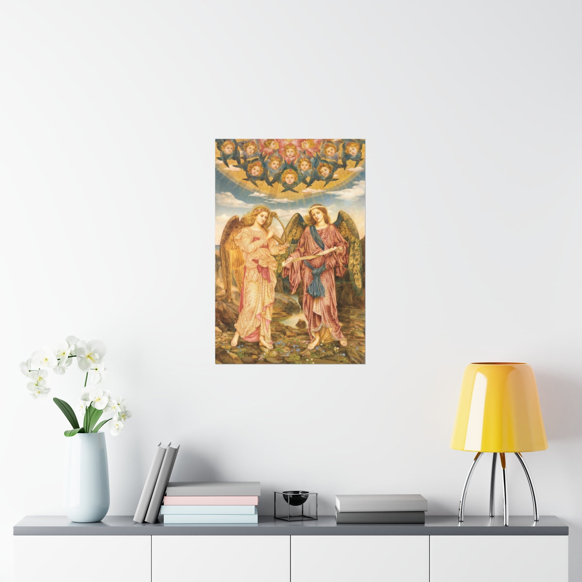 Gloria In Excelsis By Evelyn De Morgan Print Poster