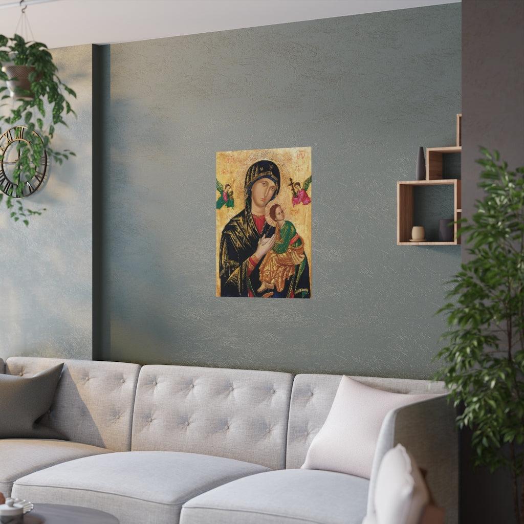 Our Lady Of Perpetual Help Virgin Mary Painting Print Poster - Art Unlimited