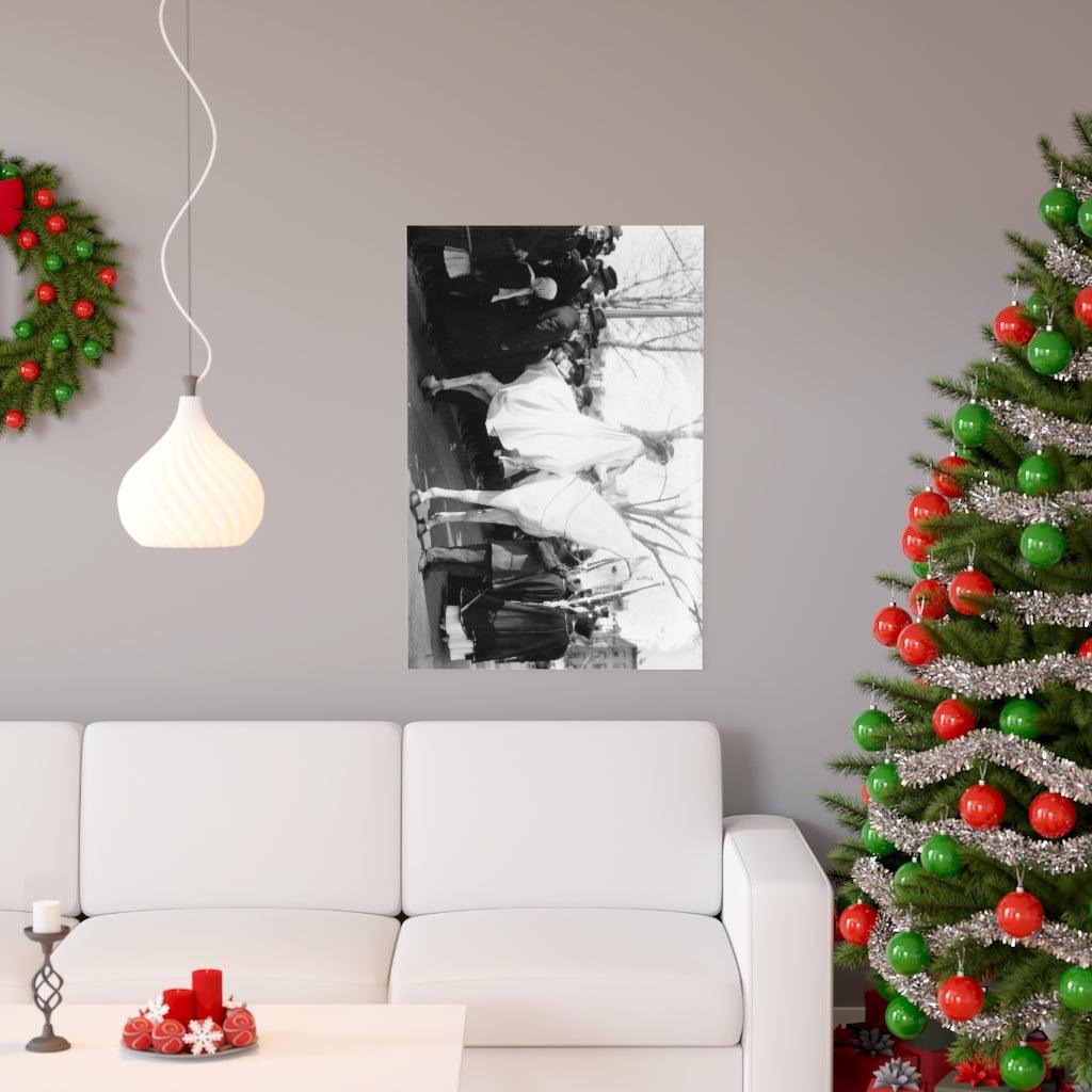 Women's Voting Rights Suffrage Protest On Horseback Photo By Inez Milholland Print Poster - Art Unlimited