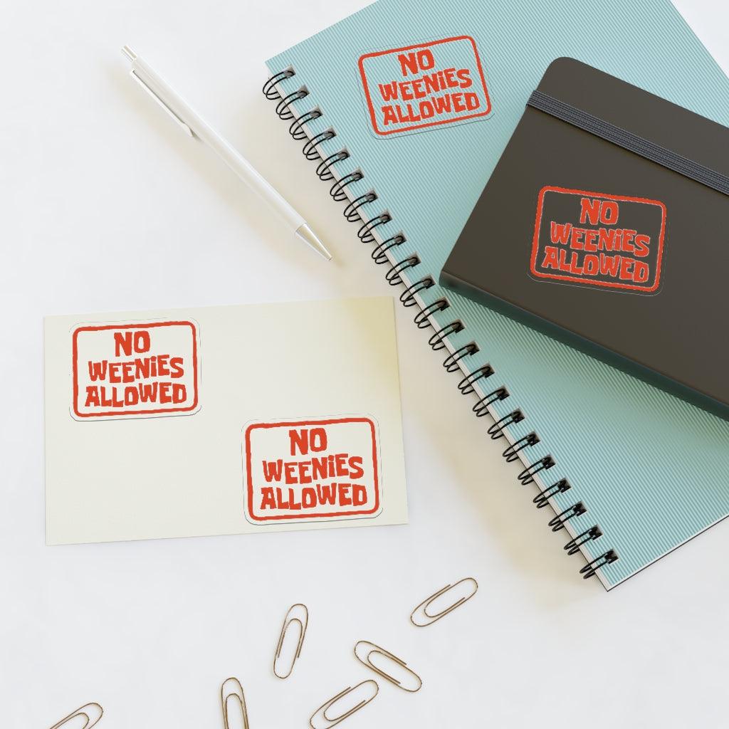 No Weenis Allowed Sticker Sheet - Art Unlimited
