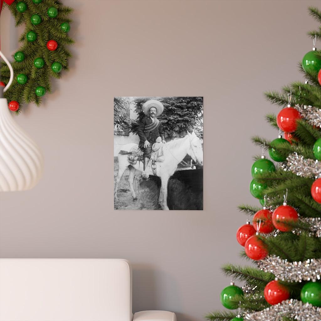 Pancho Villa On Horseback Mexican Revolution Print Poster - Art Unlimited