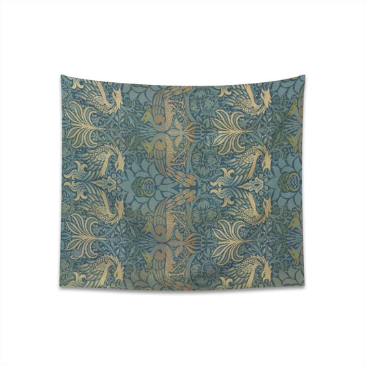 William Morris Dragon And Peacock Wall Tapestry - Art Unlimited