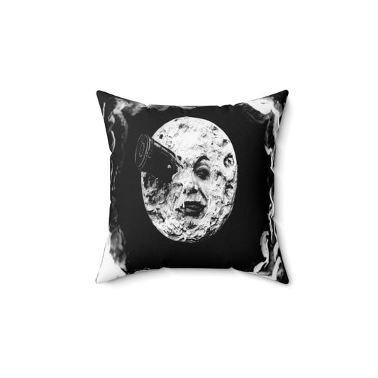 A Trip To The Moon Le Voyage Square Pillow - Art Unlimited