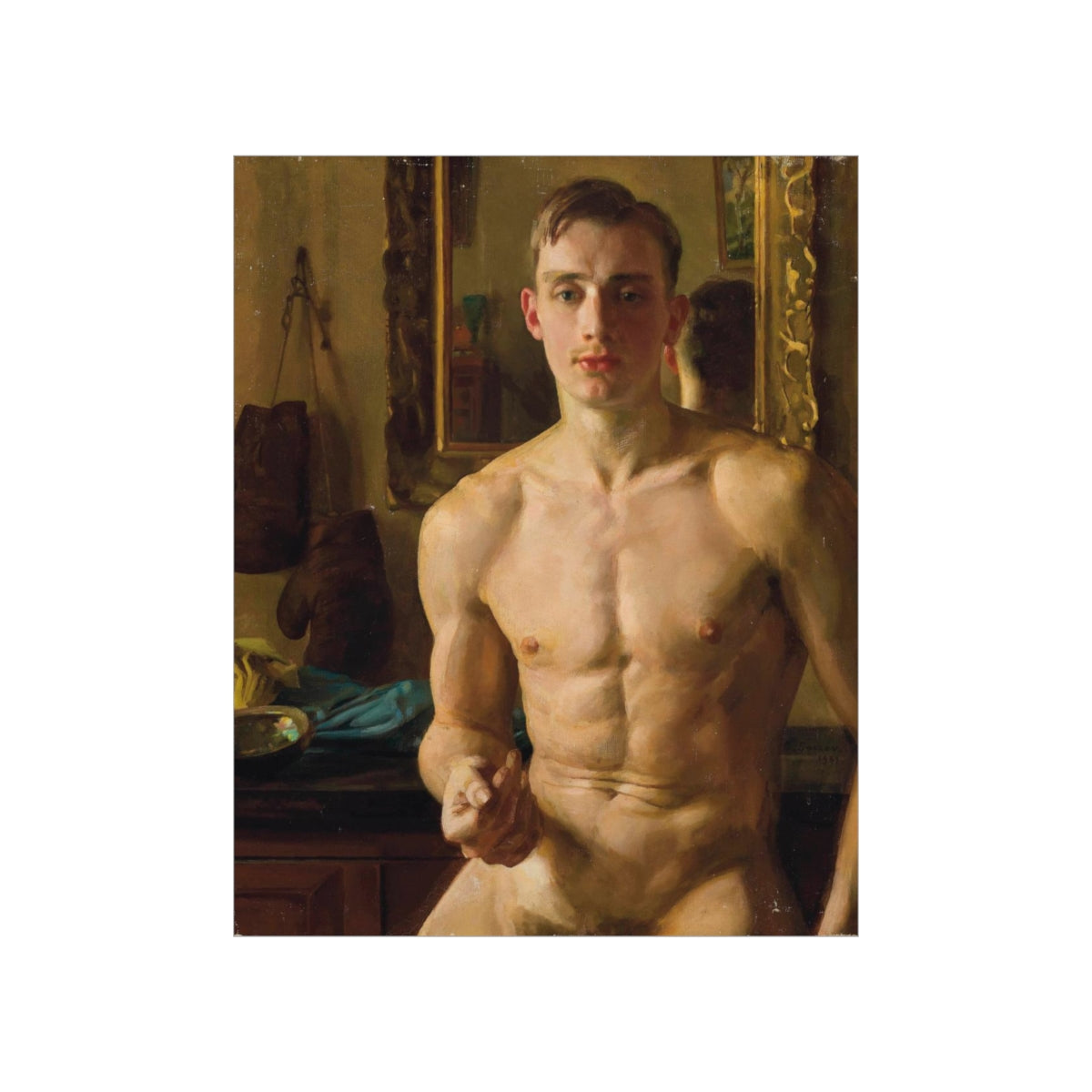 Konstantin Somov - The Boxer Print Poster