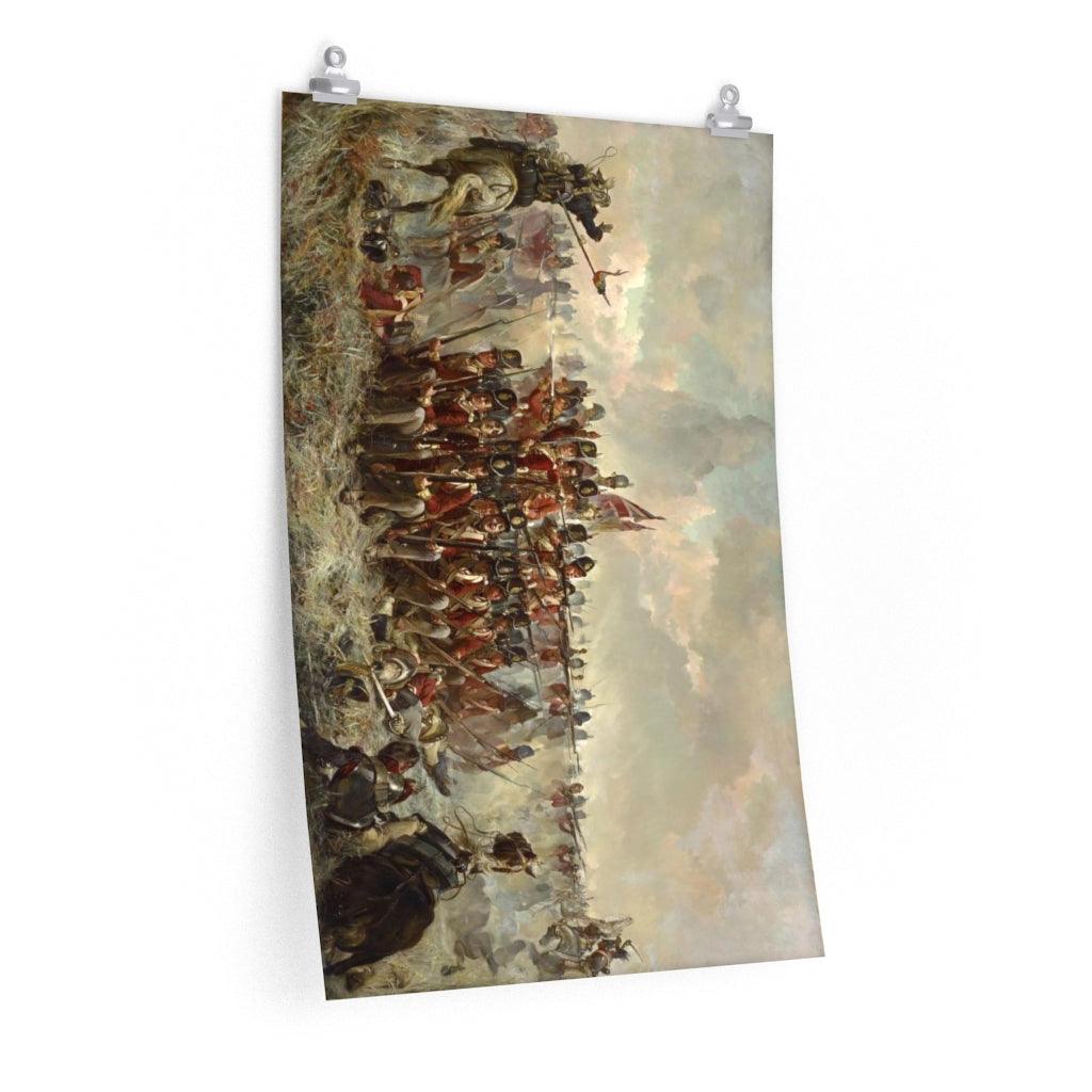 28th Regiment At Quatre Bras Painting By Elizabeth Thompson Print Poster - Art Unlimited