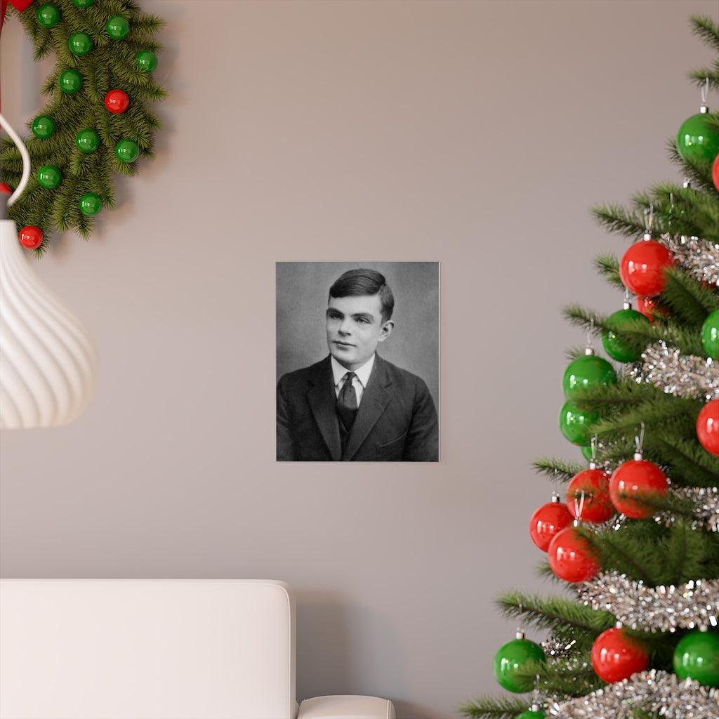 Alan Turing Portrait Print Poster - Art Unlimited