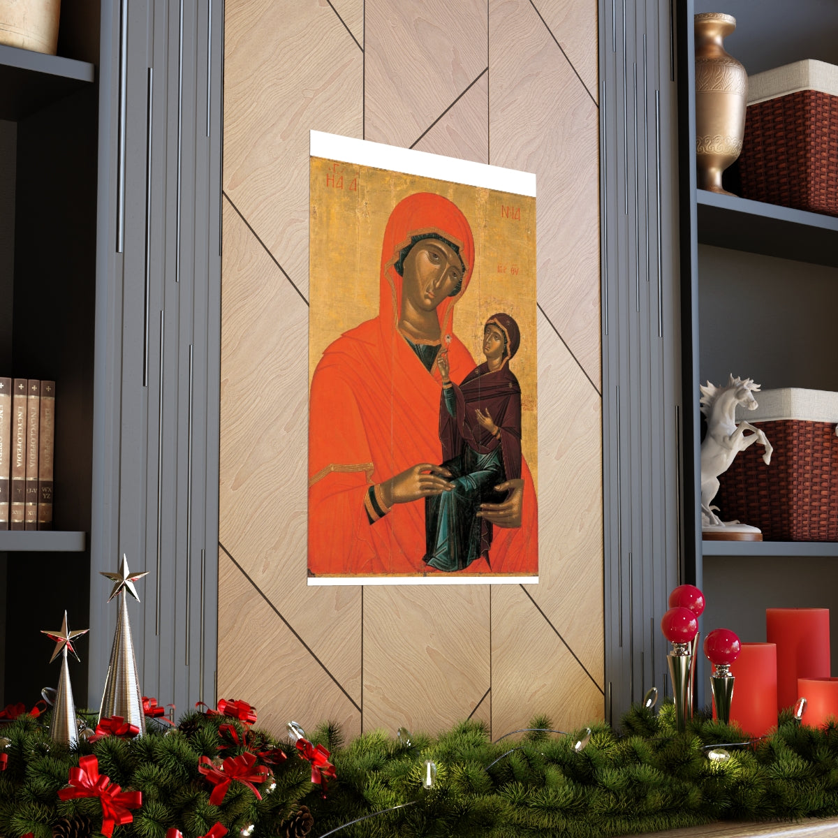 Saint Anne Grandmother Of The Church - Patron Of Housewives Print Poster