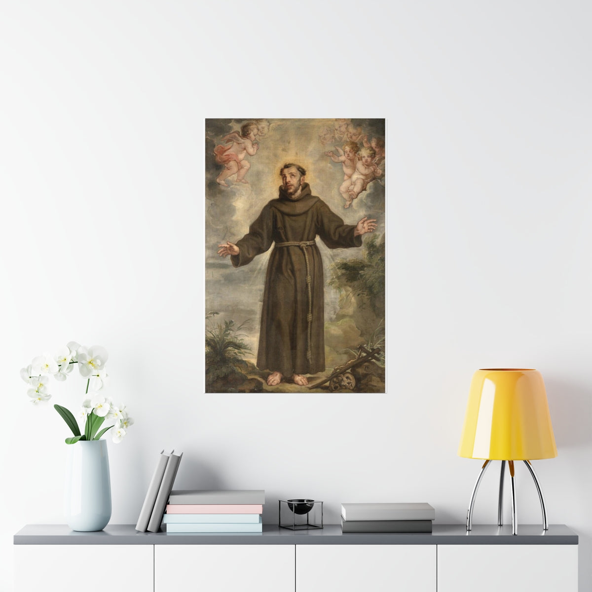 Saint Francis Of Assisi Philip Fruytiers Print Poster