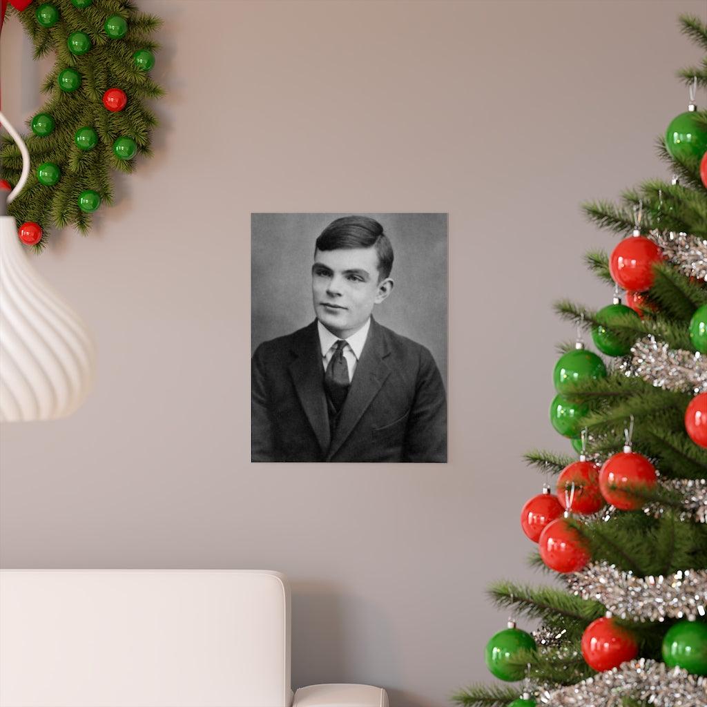 Alan Turing Portrait Print Poster - Art Unlimited