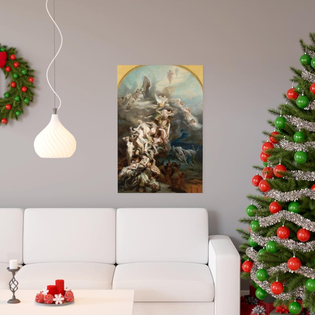 Octave Tassaert - Heaven And Hell Print Poster - Art Unlimited