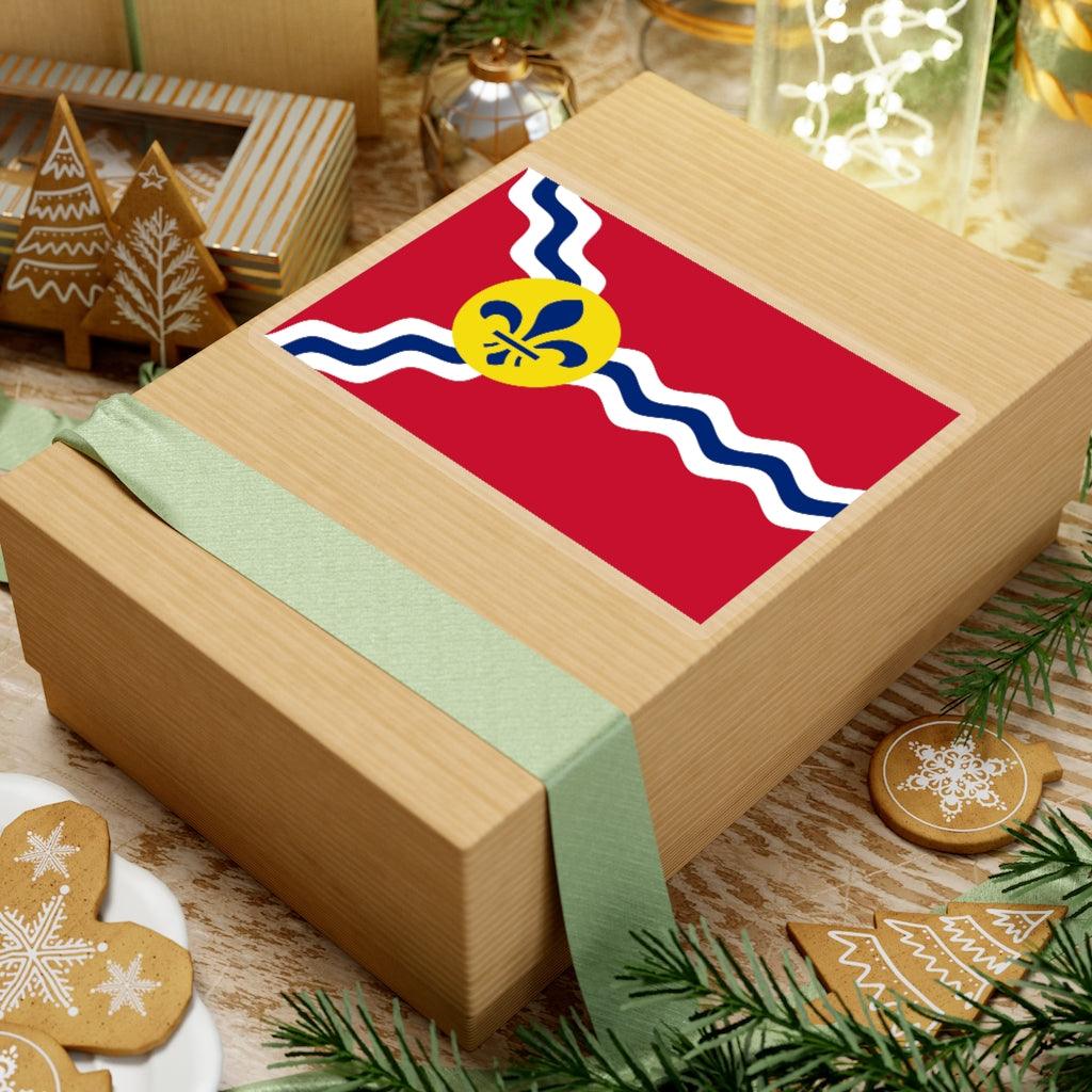 St Louis Flag Transparent Sticker - Art Unlimited