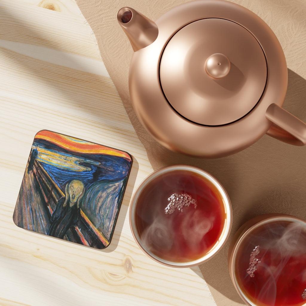 The Scream Edvard Munch Hardboard Back Coaster - Art Unlimited