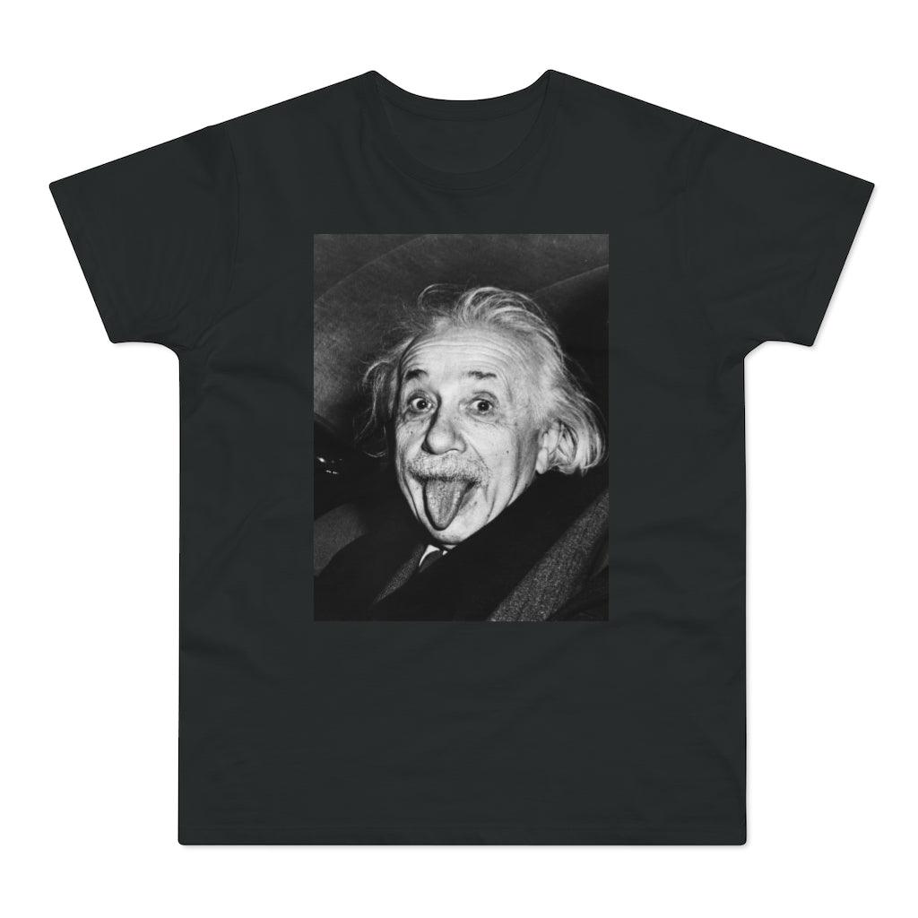 Albert Einstein Sticking Tongue Out T Shirt - Art Unlimited