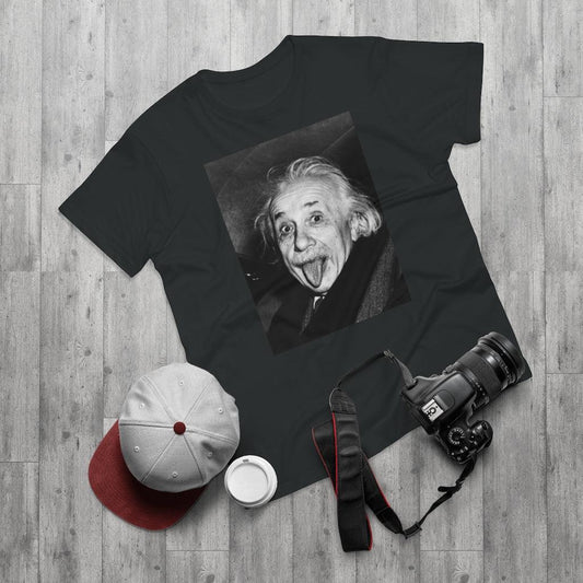 Albert Einstein Sticking Tongue Out T Shirt - Art Unlimited