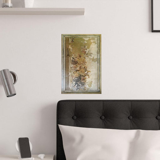 Alexander The Great Battle Of Issus Mosaic Print Poster - Art Unlimited