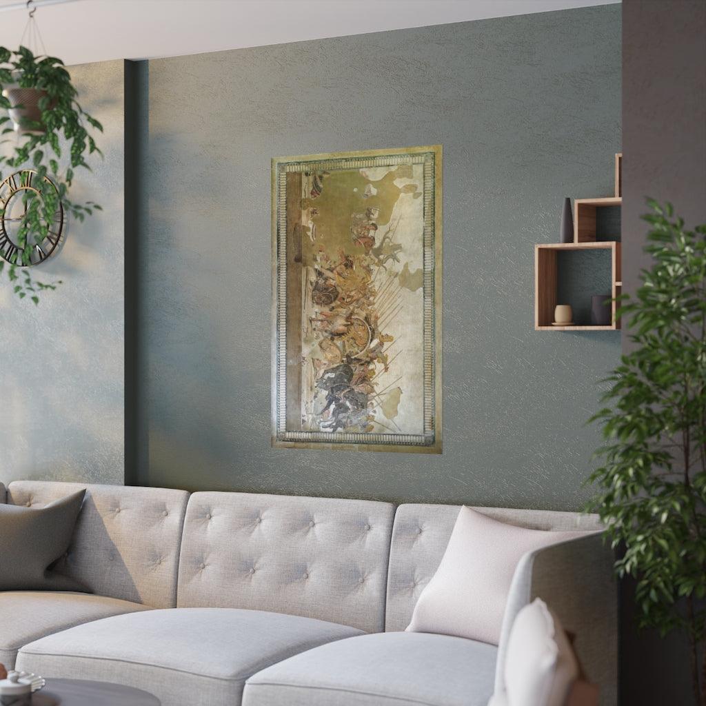 Alexander The Great Battle Of Issus Mosaic Print Poster - Art Unlimited